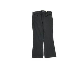 Mavi Molly Mid Rise Classic‎ Bootcut Womens' size 32 Short Black Denim Jeans